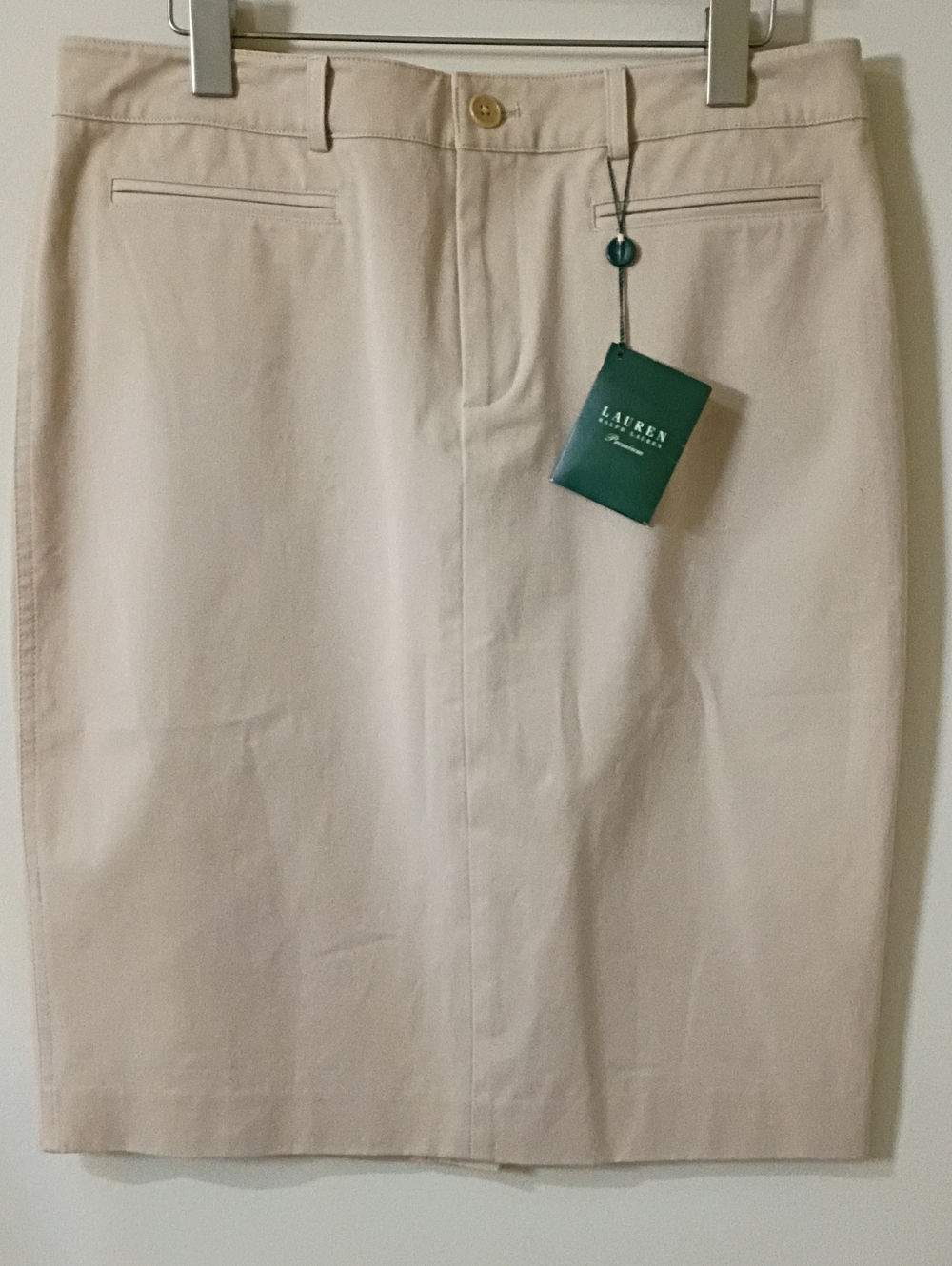 Lauren Ralph Lauren Light Cream Tan Pencil Skirt
